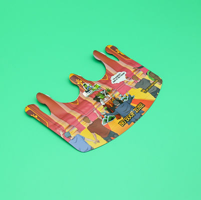 Sac Mylar personnalisé pour les biscuits Fermeture à glissière 3.5 Fermeture à glissière ré-fermable Proof de l'odeur de l'enfant Sortie Sac Mylar Sac en forme spéciale