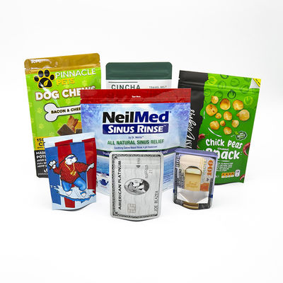 Sacs d'emballage alimentaire en plastique, sacs à fermeture à glissière, fabricant, sacs composites en papier d'aluminium