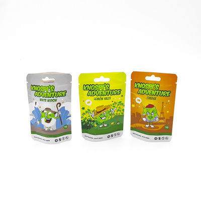 Logo personnalisé Mylar Sacs à fermeture à glissière imprimés résistants aux odeurs Sacs d'emballage alimentaire