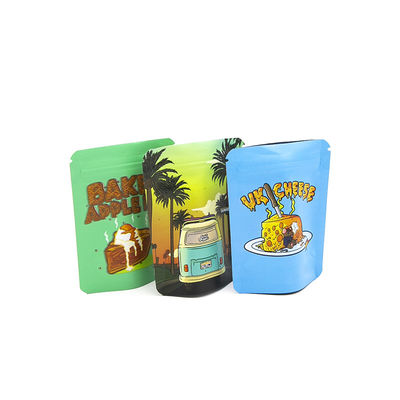 Préparé sur mesure, à nouveau verrouillable, résistant aux odeurs pour les enfants, 1g, 3,5g, 7g, 14g, 28g, 1oz de sac Mylar