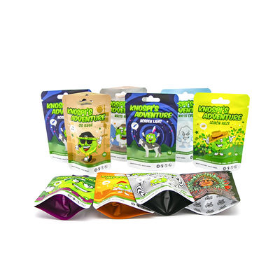 Fermeture à glissière debout personnalisé saveur de fruits sac de tabac cigare sac Mylar sac de tabac sac de tabac sac en plastique ré-fermé sac d'herbe