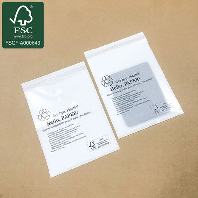 Environnemental 100% dégradable sacs en papier transparent pour T-shirt, chaussettes