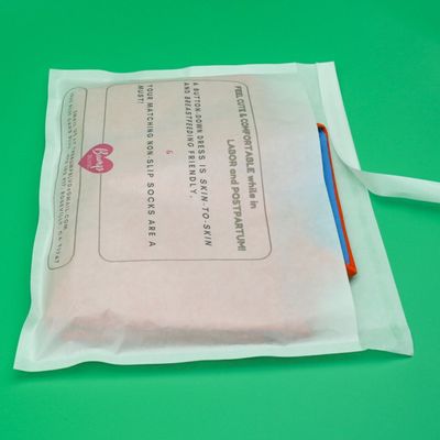 Sacs à rayures adhésifs recyclables personnalisés Vêtements soins de la peau patch emballage Biodégradable sacs en papier verre