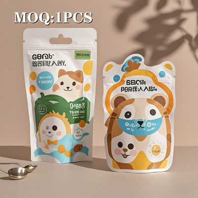 Sac à fermeture à glissière Mylar durable pour les mauvaises herbes avec conception de découpe sous pression