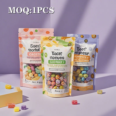 Logo personnalisé Sac Mylar 3 côtés Sac scellé avec fermeture à glissière Emballage de tabac en plastique debout