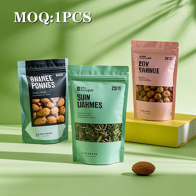 Sacs Mylar de qualité alimentaire Sacs debout avec fermeture à glissière