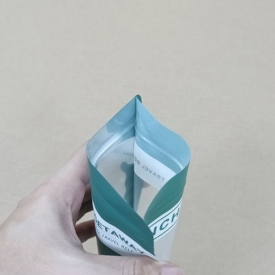 Impression personnalisée auto-sérage côté coussinet à fond plat sac avec fermeture à glissière pour les haricots, le lactosérum, la poudre de lait alimentaire sac Mylar