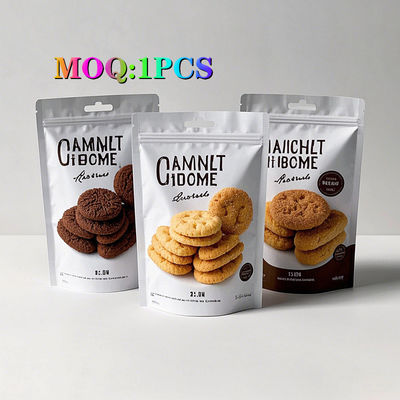 Sacs d'emballage alimentaire à l'odeur pour Baklava Cookie Croquette Crisp Snack Sacoche en plastique avec fermeture à glissière