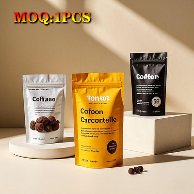 Imprimé sur mesure Brillant Joke Face Proof de l' odeur Fermeture à glissière ré-fermé 3 côtés Seal Flat sac Mylar