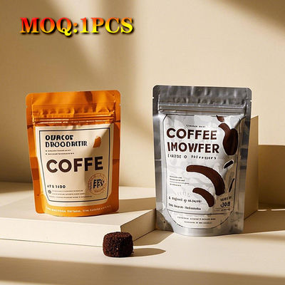 Vente en gros de sacs en plastique recouvertables sur mesure Emballage alimentaire Stand Up Pouch Zip Lock Bag With Logo