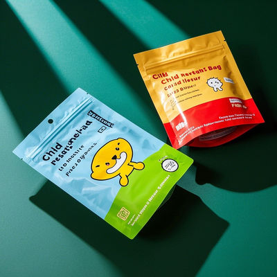 Sac à fermeture à glissière résistant aux enfants Emballage composite en plastique lourd Tailles personnalisées et conception infaillible