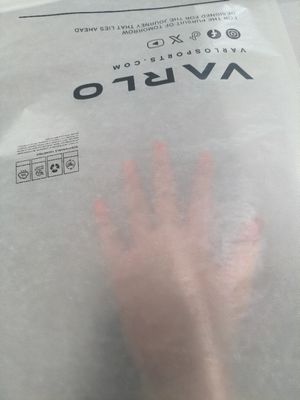 Sacs autoadhésifs en verre recyclables et dégradables Emballage vert pour les marques de mode