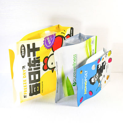 Sacs de nourriture pour animaux de compagnie 8 oz imprimés sur mesure Fermeture à glissière re-fermable PET/ALU/LLDPE durable Matériau en vrac pour chien et chat