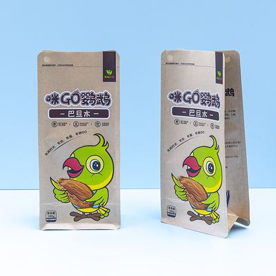 Aliments biologiques pour perroquets dans une poche à 8 côtés Recluseable Snacks sans BPA pour ara et cacatoès Délices pour oiseaux en vrac riches en nutriments