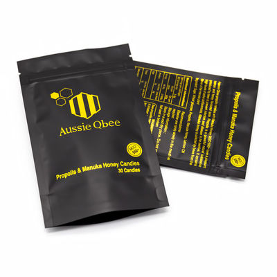 Sacs d'emballage à l'épreuve des enfants en aluminium composite multicouche pour les bonbons / collations / produits pharmaceutiques