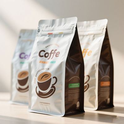 Emballage de café haut de gamme Mylar Bag Aroma Lock Valve & 99% de blocage de la lumière UV