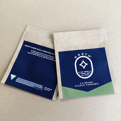 Sacs en papier kraft imprimés personnalisés Commande en gros Écologique Impression de logo 10 couleurs Détail.