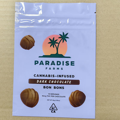 Sac à fermeture à glissière écologique personnalisé imprimé sac d'emballage compostable réutilisable pour les collations et le café