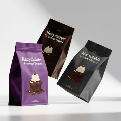 Emballage scellé à huit côtés à la mode pour les aliments de santé Couleurs Pantone & Impression de code QR