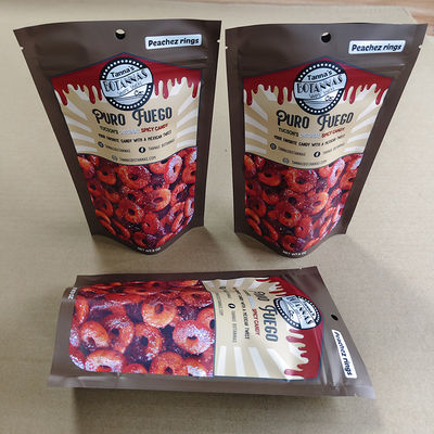 Sachets à soufflet résistants à l'humidité pour l'emballage alimentaire avec conception de scellage réutilisable et impression personnalisable.