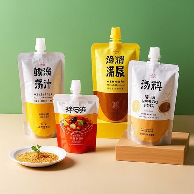 Sacs en plastique sur mesure Sacs d'emballage alimentaire Sacs en plastique en papier d'aluminium Mylar Sacs debout Sacs à jouets pour le jus de lait