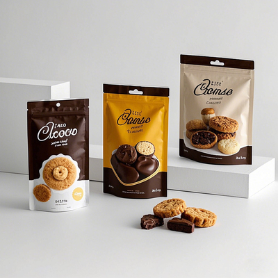 Sacs à fermeture à glissière pour collations de café