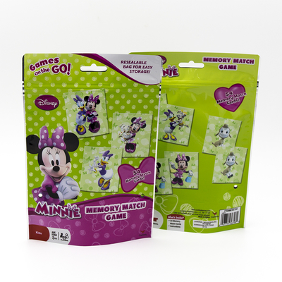 Jouets réutilisables Emballage Sacs debout avec conception personnalisable adaptée aux enfants et impression colorée.