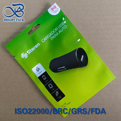 Emballage de double chargeur USB pour voiture à haute barrière PET/PE CE/RoHS certifié