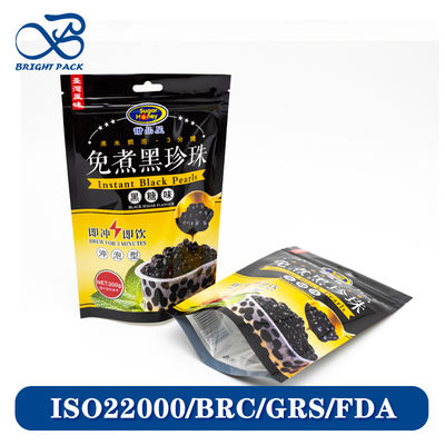 Des sacs à oxygène-barrière pour l'emballage de nourriture instantanée avec film multicouche et fermeture à glissière.