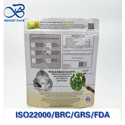 Des sacs de rangement rentables pour l'emballage des aliments pour animaux de compagnie avec des matériaux sûrs pour animaux de compagnie et imprimés sur mesure.