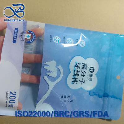 Sac de fil dentaire UV-bloquant 380nm étiquette holographique anti-fausse