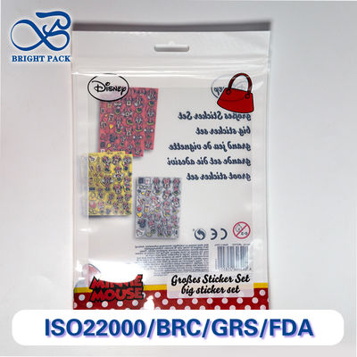 Des sacs à trois côtés imprimés sur mesure pour les jouets, des emballages avec des fenêtres et des couches antistatiques.