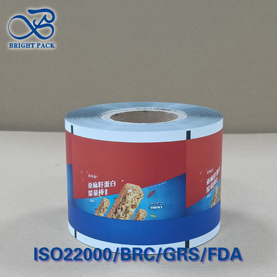 Rouleau de film pour barre énergétique imprimé sur mesure, gravure 10 couleurs, résistant aux odeurs