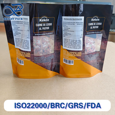 Des sacs de stand-up imprimés numériquement personnalisables pour l'emballage alimentaire avec fenêtre transparente.