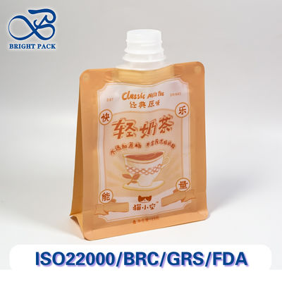 Sachets à bec verseur pour boissons de qualité alimentaire avec bouchon verseur pour emballage de liquides, impression personnalisée, commandes en gros, remises.