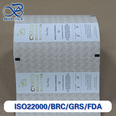 Rouleau de papier de qualité supérieure, sûr pour les aliments, à déchirement facile, avec revêtement thermoscellable pour l'emballage efficace des sachets de thé