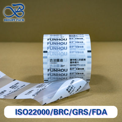 Ruloir d'emballage de sauce à l'épreuve des fuites avec surface congelée personnalisable transparent