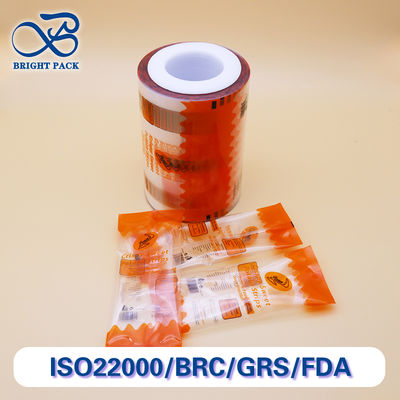 Film imprimé en rouleau transparent écologique, couleur personnalisée pour un emballage alimentaire durable