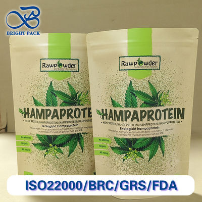 Sachets Stand-Up Premium en Papier Kraft avec Doublure PE, Impression Personnalisée de Qualité Alimentaire, Empilables et Écologiques