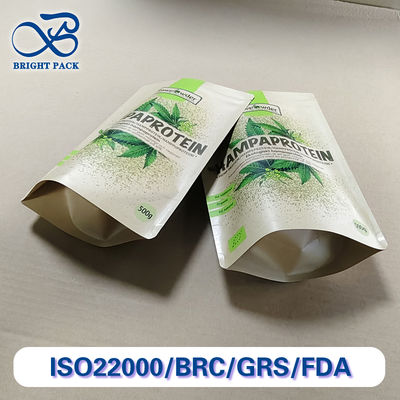 Sacs composites en papier kraft de qualité alimentaire 5,5 x 8 pouces, écologiques