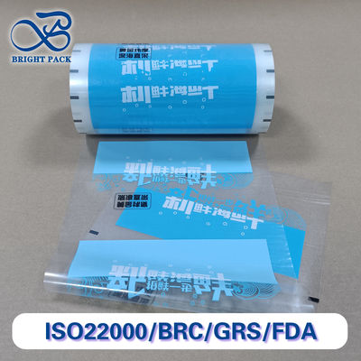 Film d'emballage de fruits de mer à haute barrière recyclé avec fermeture à fermeture éclair