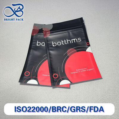 Sachets stand-up en feuille barrière haute de 50g 100g 150g 200g 250g 500g