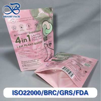 Poche debout résistante aux fuites et durable pour les perles de linge