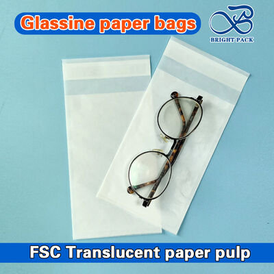 Sacs en papier glassine recyclables et écologiques, résistants à la graisse, avec vue dégagée, idéaux pour les aliments, l'artisanat et les petits objets