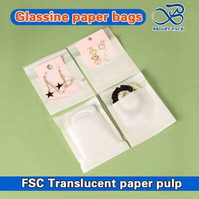 Sacs en papier glassine translucides biodégradables personnalisables pour emballage écologique de vêtements