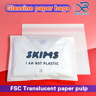 Des sacs en papier de verre 100% écologiques et biodégradables avec des caractéristiques résistantes à la graisse et à l'humidité pour un emballage durable