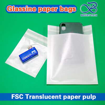 Sacs en papier glassine ciré imprimé personnalisé pour emballage de vêtements haut de gamme - Recyclable, biodégradable et translucide