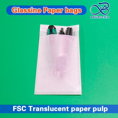 Sac en papier glassine écologique avec petits trous ronds pour emballage de t-shirts et épaisseur personnalisée
