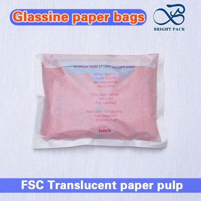 Sacs de papier en verre semi-transparent certifiés FSC avec épaisseur personnalisable pour chaussettes et maillots de bain