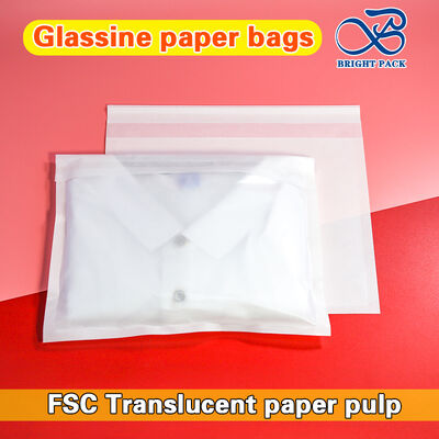 40g Sacs en papier glassine biodégradables auto-adhésifs pour emballage de vêtements